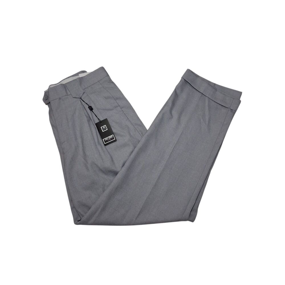 Stacy Adams Men's Pants 36x34 NEW WITH TAGS Gray Polyester Rayon
